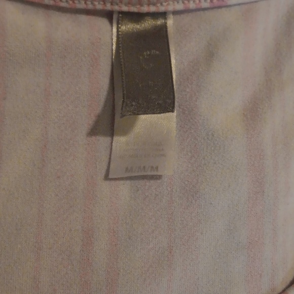 Pink and White Striped Pajama Set - Picture 6 of 7